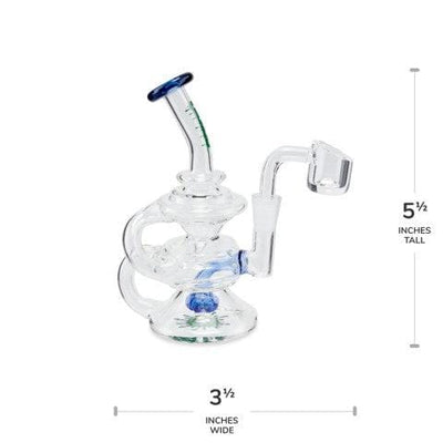 Ooze Rip Tide Mini Recycler Dab Rig Kit Best Sales Price - Dab Rigs