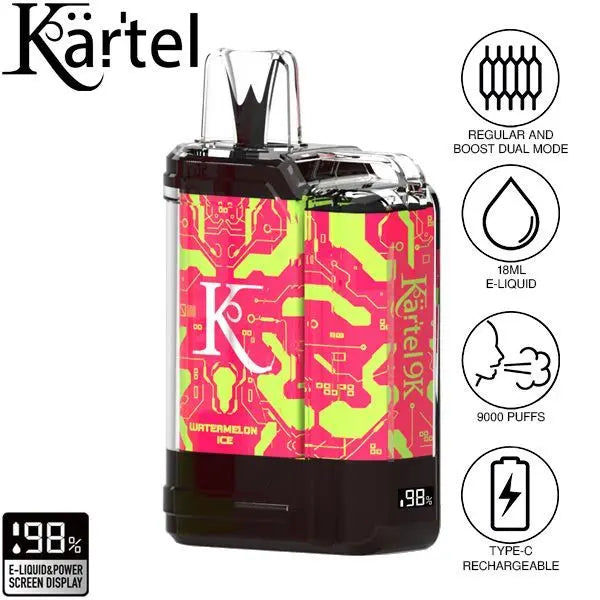 Kartel 9k by Vapmod 9000 Puffs 18mL Disposable Best Sales Price - Disposables