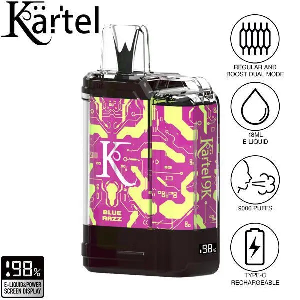 Kartel 9k by Vapmod 9000 Puffs 18mL Disposable Best Sales Price - Disposables