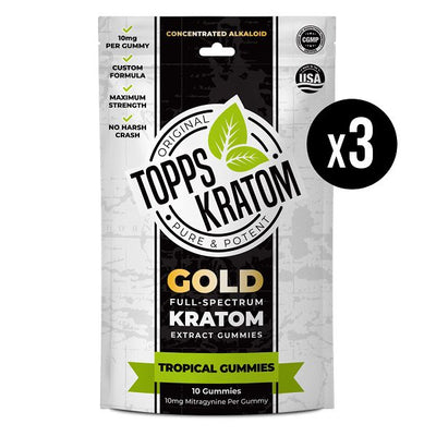 Gold Full-Spectrum Kratom Tropical Gummies Best Sales Price - Kratom