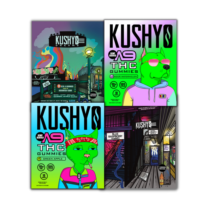 Kushy Dreams Artist Series – Gummies Bundle (D8/D9) Best Sales Price - Bundles