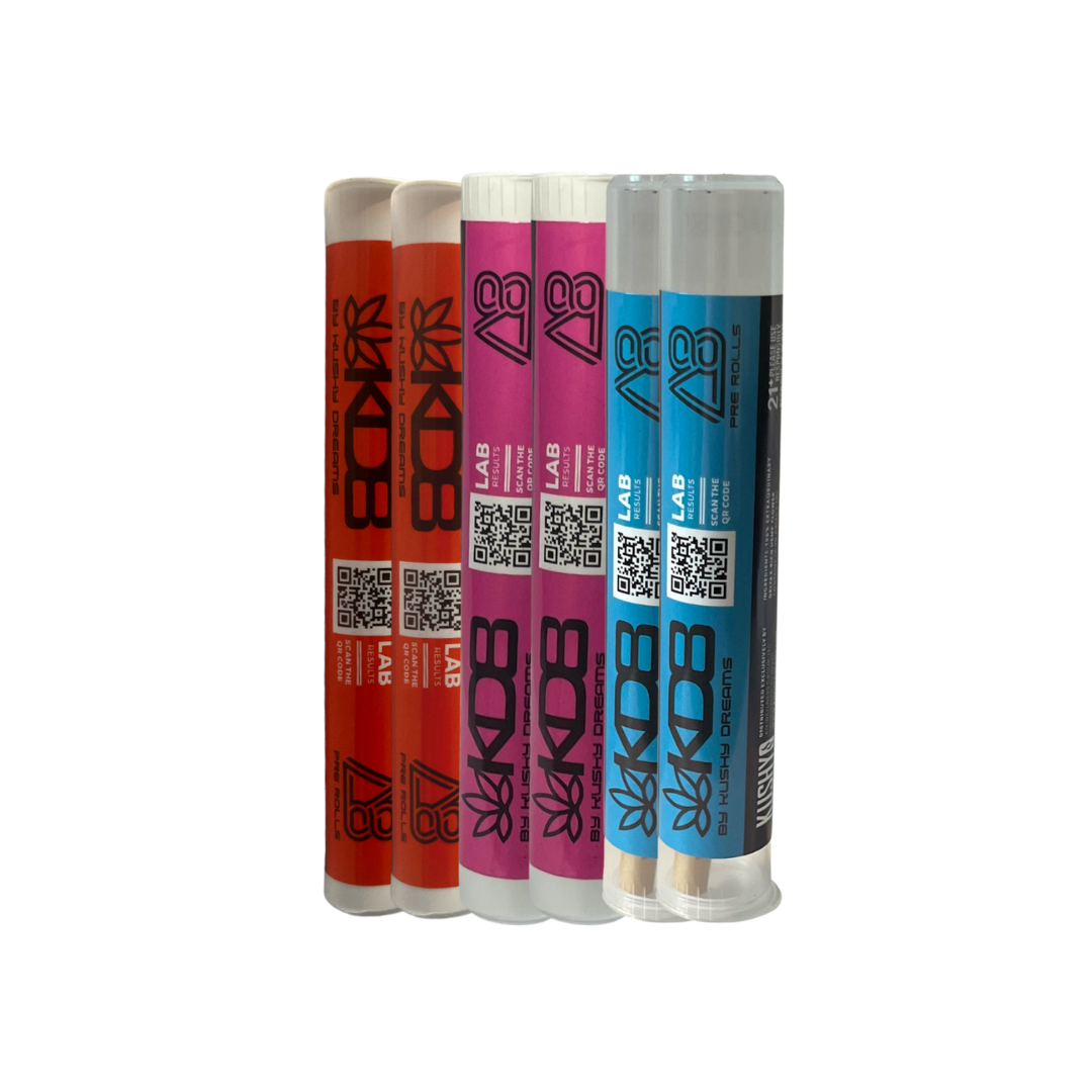 Kushy Dreams KD8 Delta-8 Pre-Rolls – Flight Pack Best Sales Price - Pre-Rolls