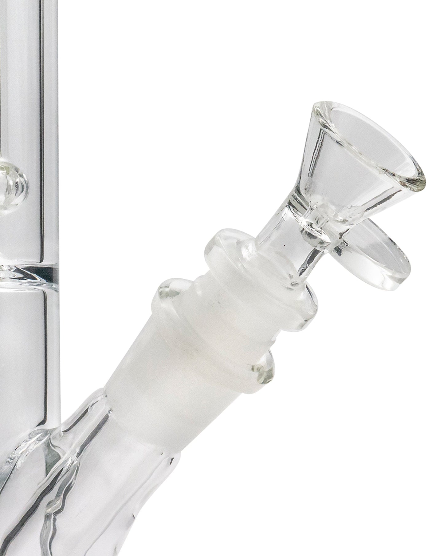 LA Pipes 12" Clear Single UFO Showerhead Perc Straight Tube Best Sales Price - Bongs