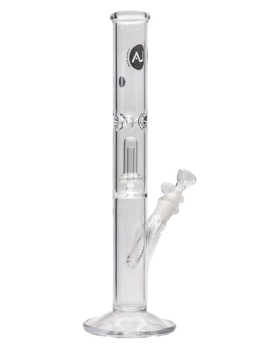 LA Pipes 12" Clear Single UFO Showerhead Perc Straight Tube Best Sales Price - Bongs