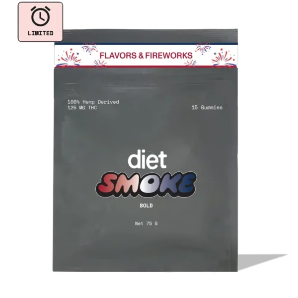 Diet Smoke Fireworks 125MG THC 15 GUMMIES Best Sales Price - Gummies