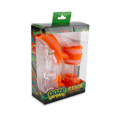 Ooze Stack Pipe Silicone Bubbler Best Sales Price - Bongs