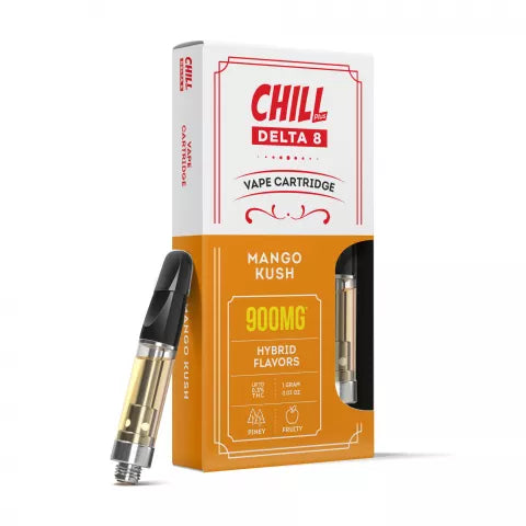 Mango Kush Strain Vape Pen - Mango Kush Cartridge Delta 8 THC Chill Plus 900mg Best Sales Price - Vape Pens