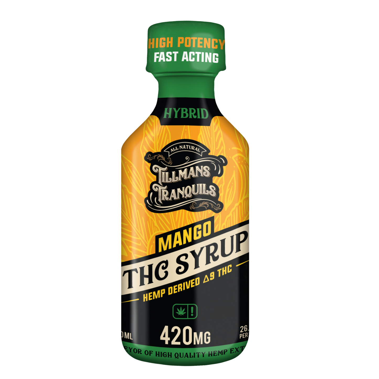 Tillmans Tranquils Mango Delta 9 THC Syrup – 420mg Best Sales Price - Edibles