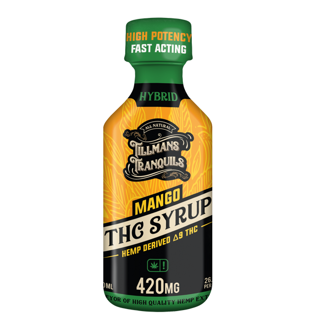 Tillmans Tranquils Mango Delta 9 THC Syrup – 420mg Best Sales Price - Edibles