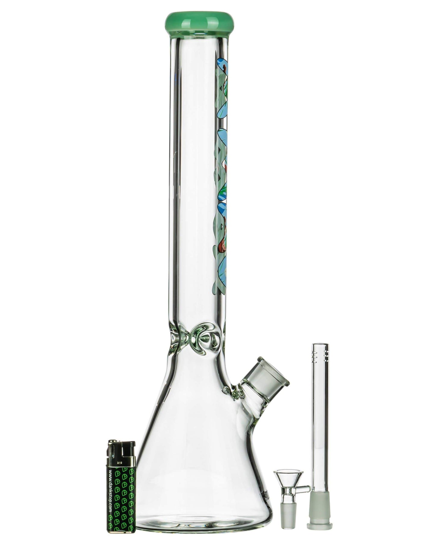 MAV Glass 18" 9mm Special Decal Beaker Bong Best Sales Price - Bongs