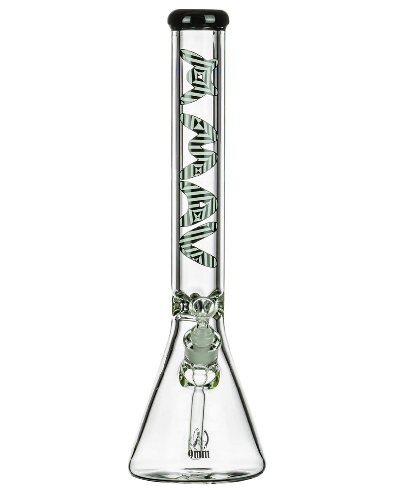 MAV Glass 18" 9mm Special Decal Beaker Bong Best Sales Price - Bongs