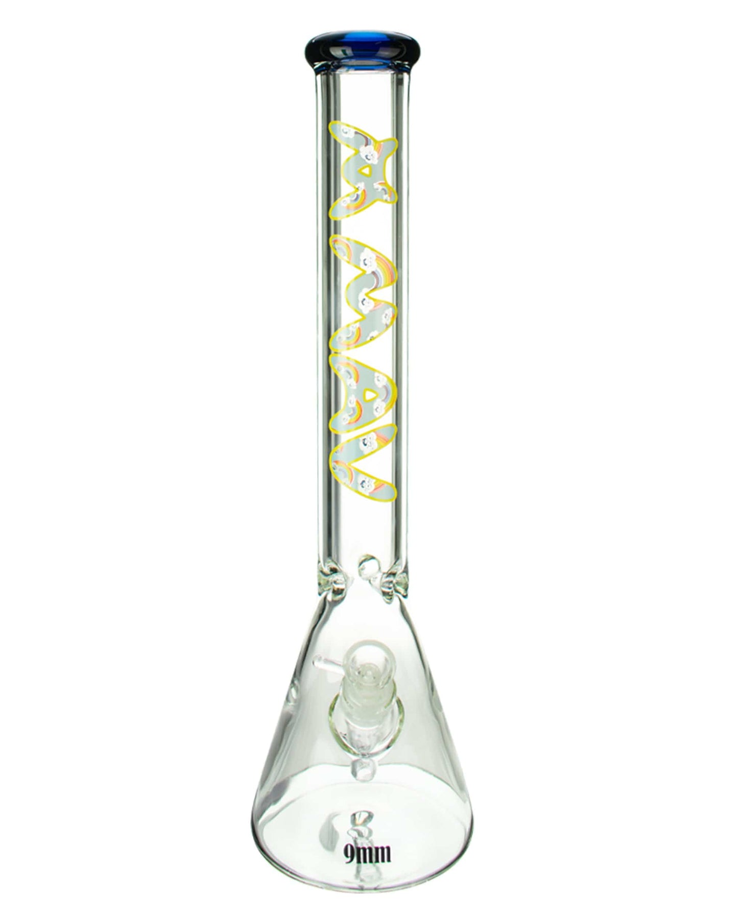 MAV Glass 18" 9mm Special Decal Beaker Bong Best Sales Price - Bongs