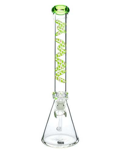 MAV Glass 18" 9mm Special Decal Beaker Bong Best Sales Price - Bongs