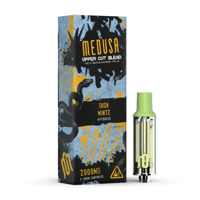 Medusa Gush Mintz THC-h + Live Resin Delta 8 + THC-jd Cartridge (2g) Best Sales Price - Vape Cartridges
