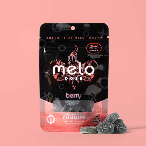 Melo Dose – Berry 50MG Delta-9 THC Gummies Best Sales Price - Gummies