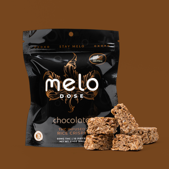 Melo Dose – Chocolate 50MG Delta-9 THC Rice Crispy Best Sales Price - CBD