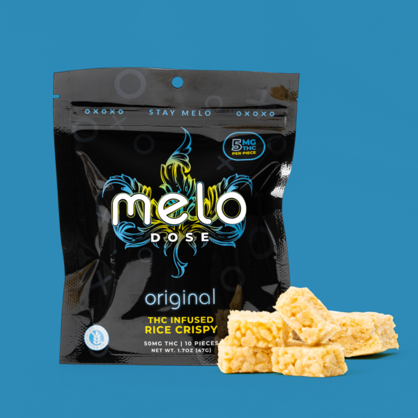 Melo Dose – Original 50MG Delta-9 THC Rice Crispy Best Sales Price -