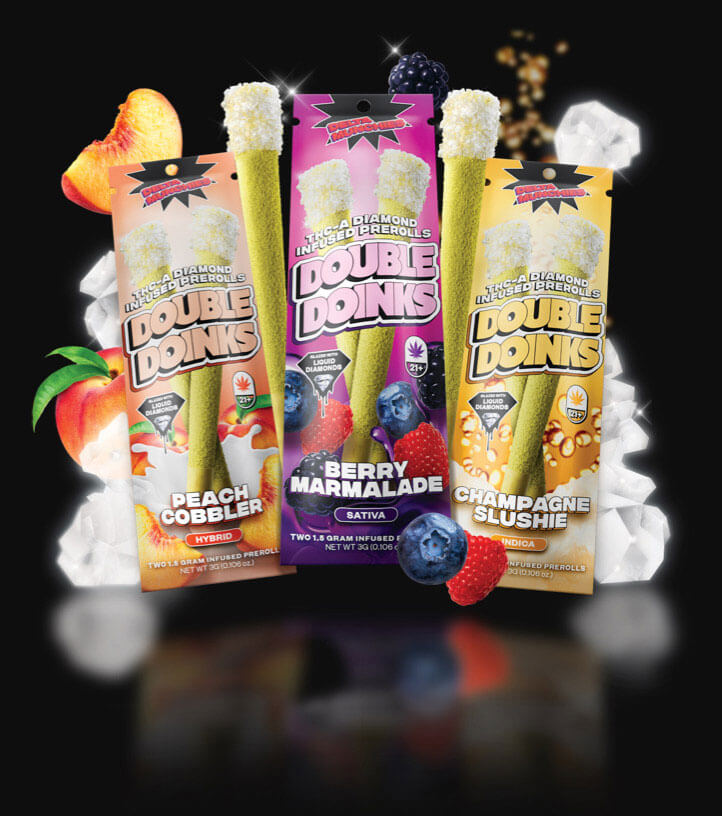 Delta Munchies Strawberry Jam Infused Prerolls (2 Pack) Best Sales Price - Pre-Rolls