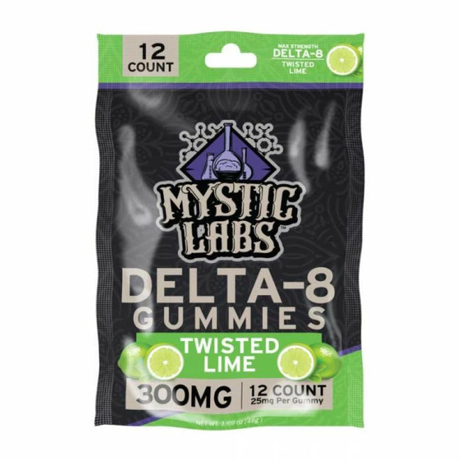 Mystic Labs Twisted Lime 25mg Gummies (12pc) Best Sales Price - Gummies