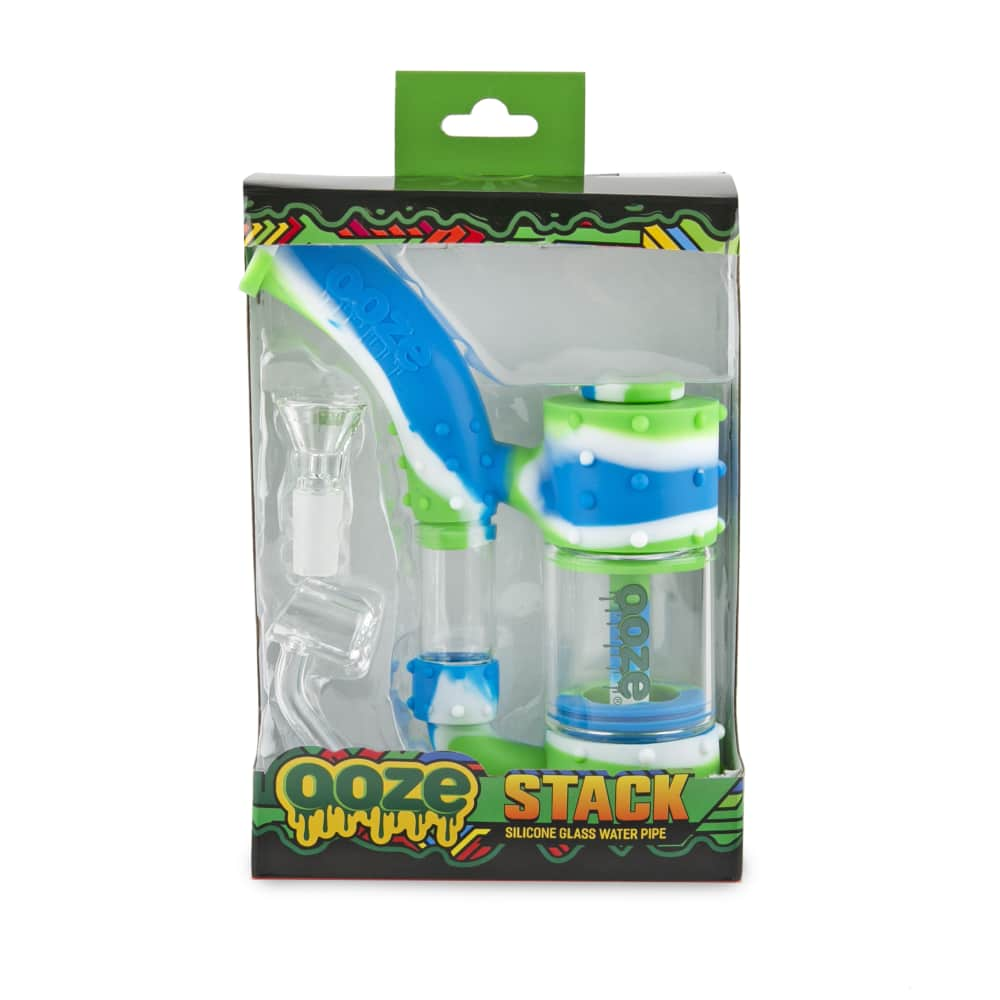 Ooze Stack Pipe Silicone Bubbler Best Sales Price - Bongs