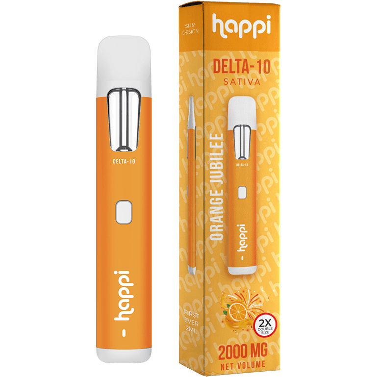 Happi Orange Jubilee - 2G Delta-10 (Sativa) Best Sales Price - Vape Pens