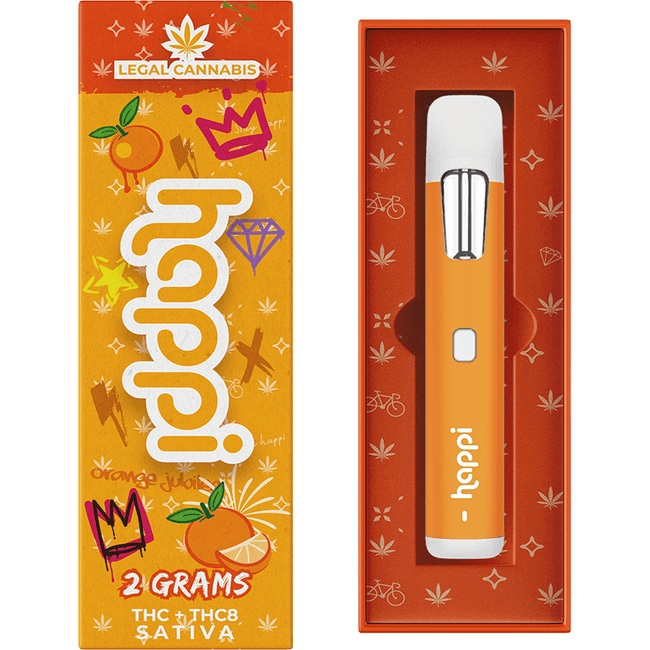 Happi Orange Jubilee - 2G Disposable (Sativa) Best Sales Price - Vape Pens
