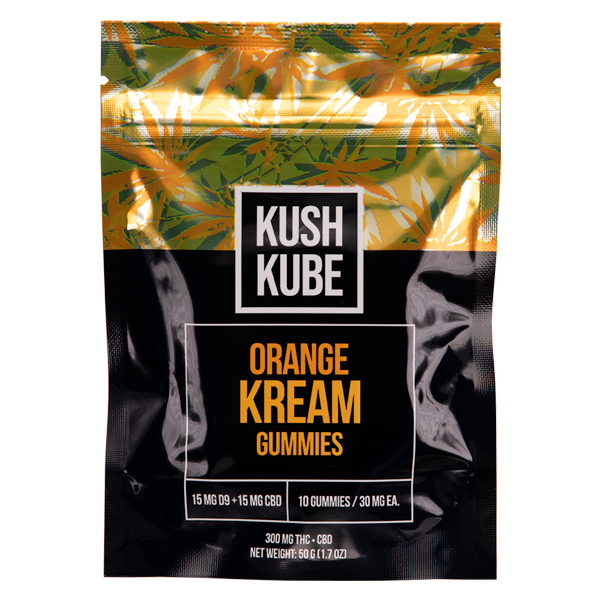 Orange Kream 10ct Kush Kube DELTA 9 Gummies Best Sales Price - Gummies