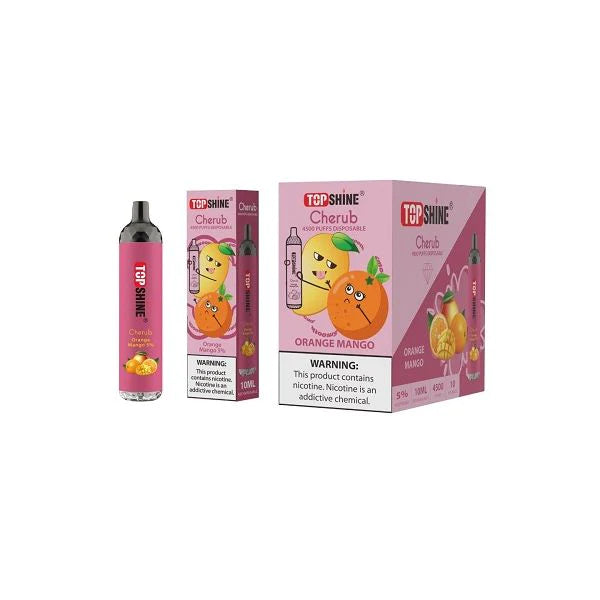 Orange Mango Top Shine Cherub Disposable Vape 4500 Puffs Best Sales Price - Disposables