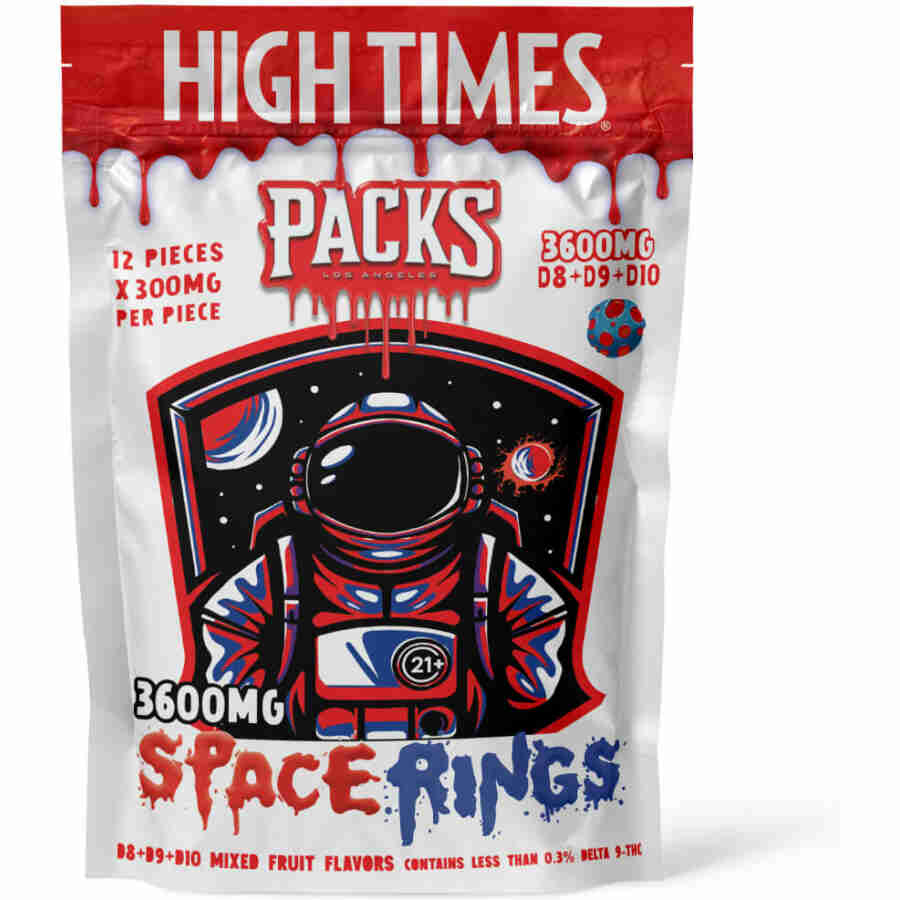 Packs x High Times Delta Space Rings 3600mg 12pc Best Sales Price - Gummies