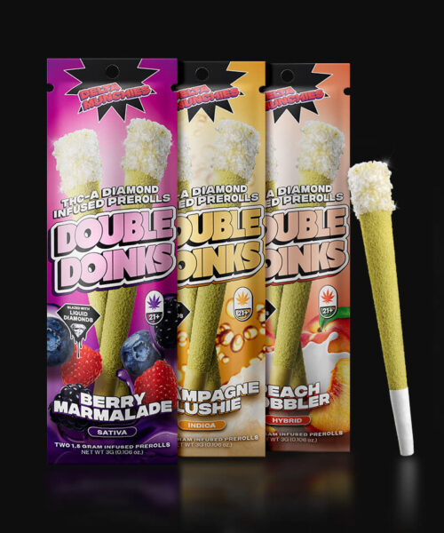 Delta Munchies Peach Cobbler Infused Prerolls (2 Pack) Best Sales Price - Pre-Rolls