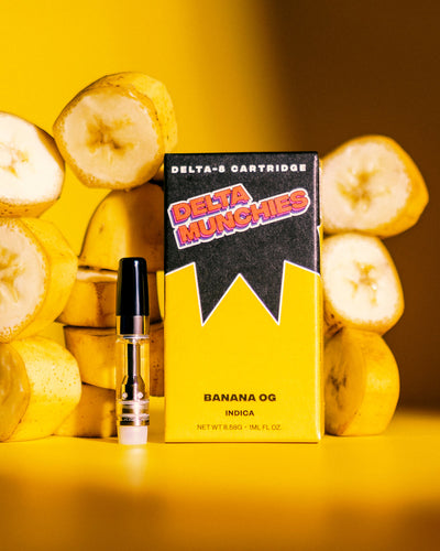 Delta Munchies Banana OG 1G Delta 8 Cart Best Sales Price - Vape Cartridges