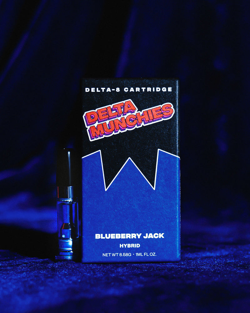 Delta Munchies Blueberry Jack 1G Delta 8 Cart Best Sales Price - Vape Cartridges