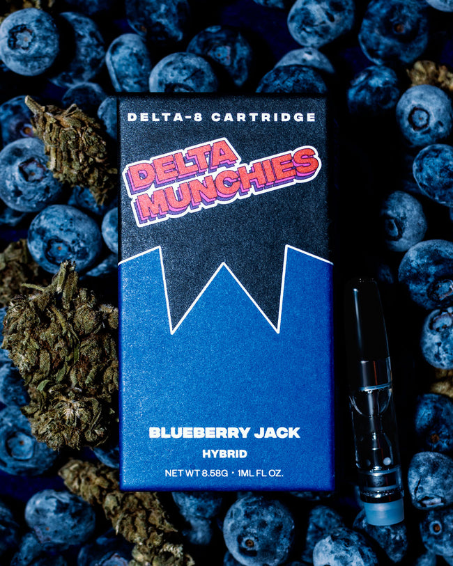 Delta Munchies Blueberry Jack 1G Delta 8 Cart Best Sales Price - Vape Cartridges