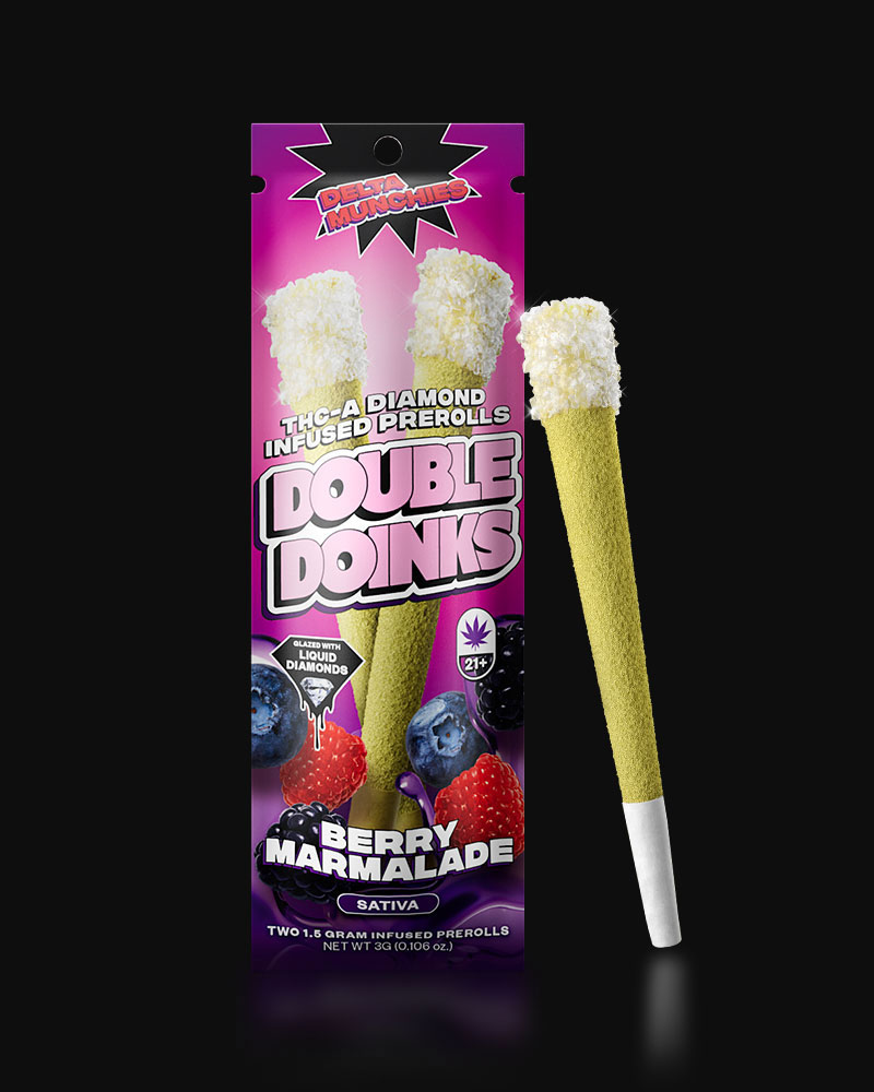 Delta Munchies Glazed Donut Infused Prerolls (2 Pack) Best Sales Price - Pre-Rolls