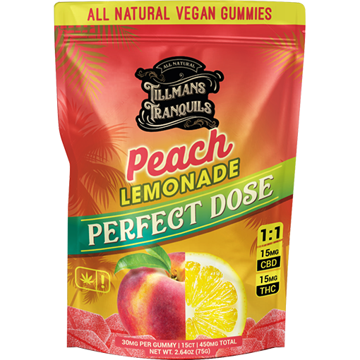 Tillmans Tranquils Peach Lemonade THC Gummies Best Sales Price - Gummies