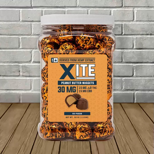 Xite Delta 9 THC Peanut Butter Nuggets Best Sales Price - CBD