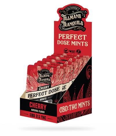 Tillmans Tranquils Cherry Perfect Dose 5mg CBD 2.5mg THC Mints Best Sales Price - Gummies