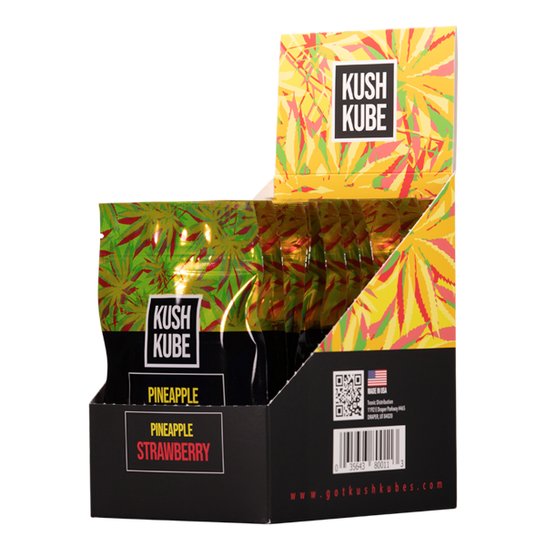 Pineapple Strawberry 10ct Kush Kube Gummies Best Sales Price - Gummies