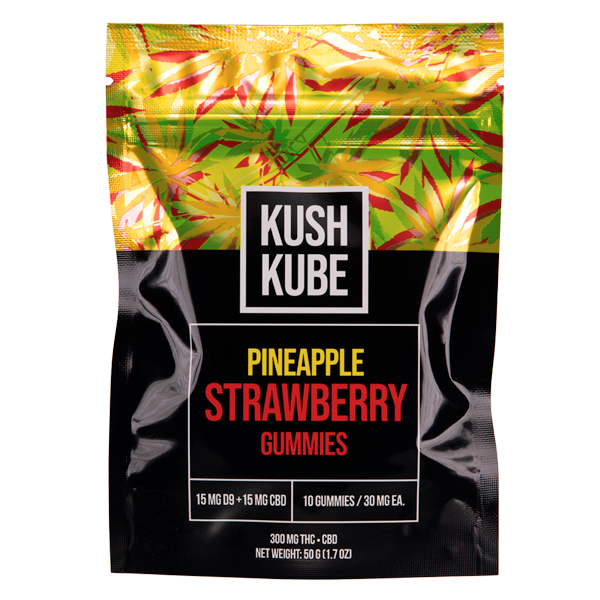 Pineapple Strawberry 10ct Kush Kube Gummies price