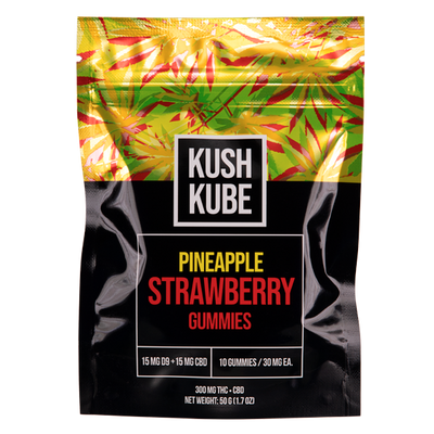 Pineapple Strawberry 10ct Kush Kube Gummies price