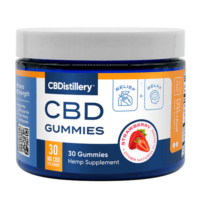 Full Spectrum CBD Gummies – Strawberry – CBDistillery Best Sales Price - Gummies