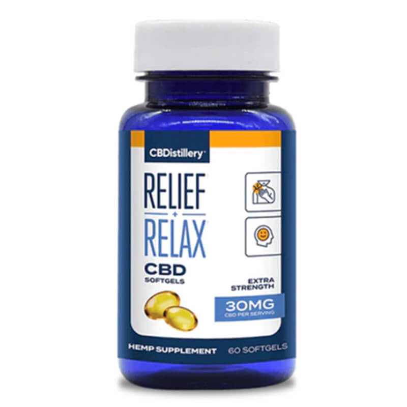 Full Spectrum CBD Capsules – 60ct. – CBDistillery Best Sales Price - Edibles