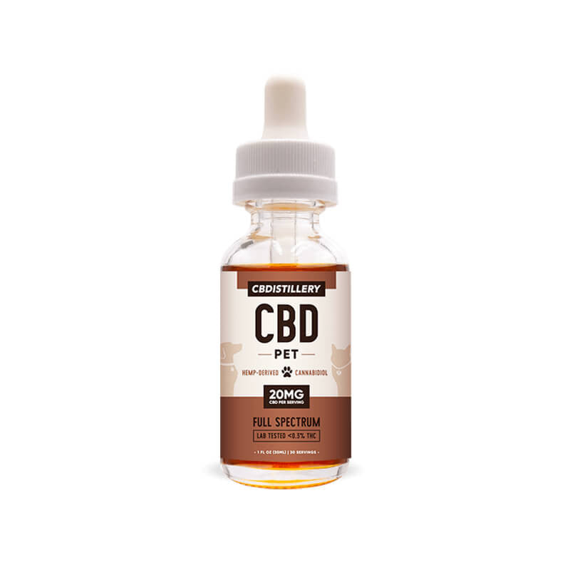 Full Spectrum CBD Oil for Pets – 600mg – CBDistillery Best Sales Price - Tincture Oil