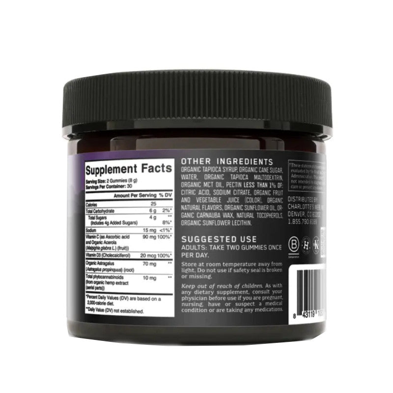 Hemp Extract CBD Gummies for Immunity – Lemon Berry – Charlotte’s Web Best Sales Price - Gummies