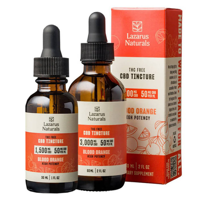 CBD Isolate Tincture – Blood Orange – Lazarus Naturals Best Sales Price - Tincture Oil