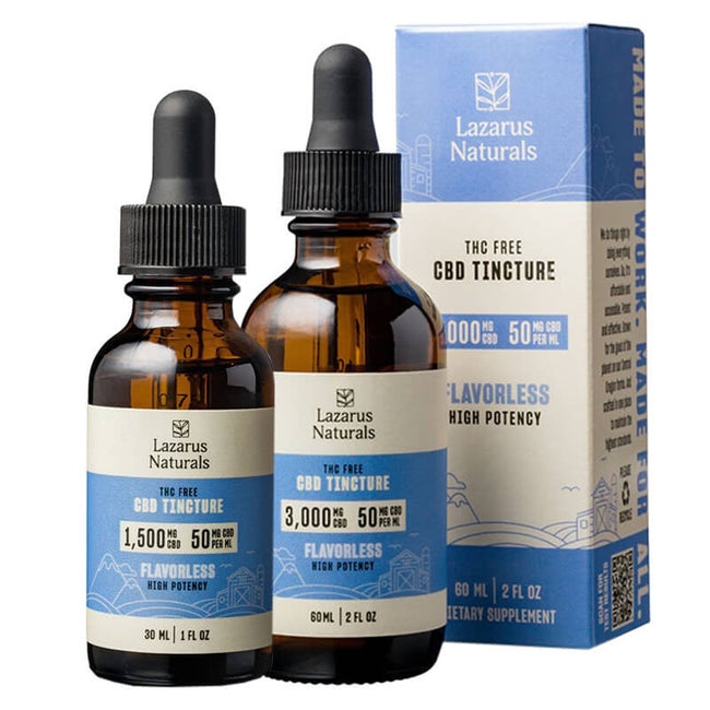 CBD Isolate Tincture – Flavorless – Lazarus Naturals Best Sales Price - Tincture Oil