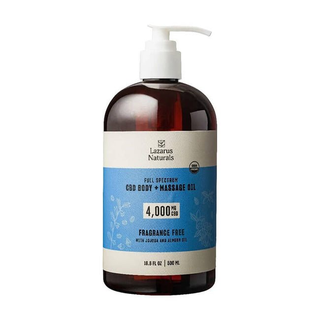 Body + Massage CBD Oil – Lazarus Naturals Best Sales Price - Tincture Oil