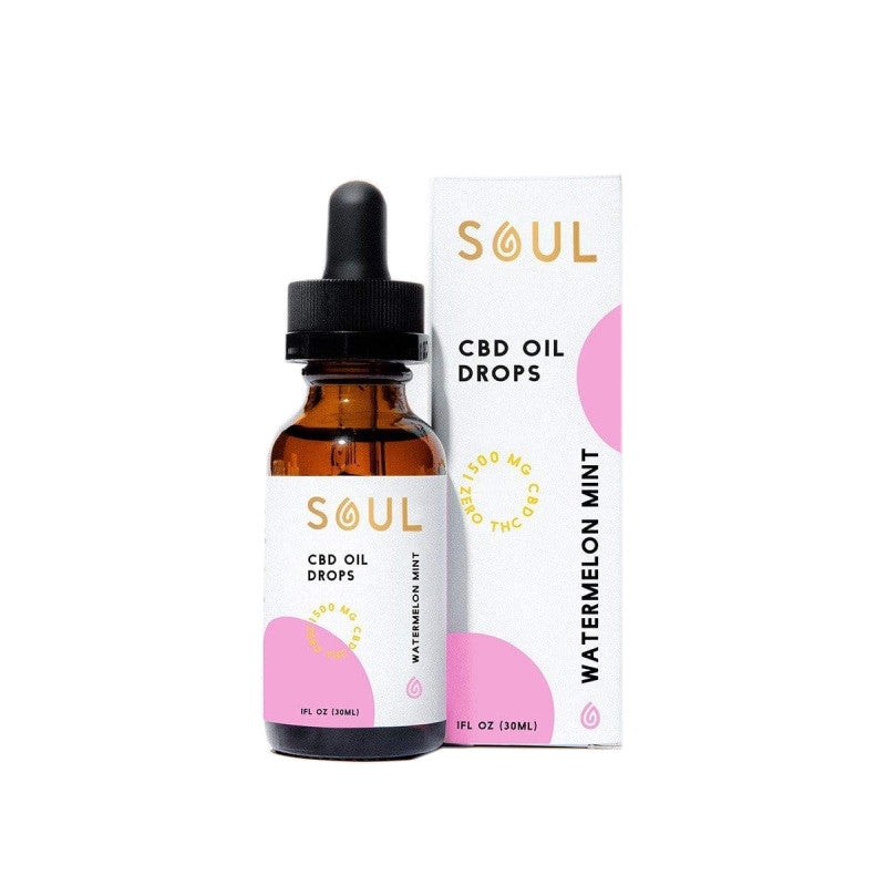 Soul CBD – Isolate Tincture – Watermelon Mint – 1000mg – 1500mg Best Sales Price - Tincture Oil