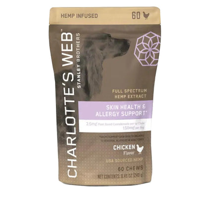 Skin Health & Allergy Support CBD Dog Chews – Chicken – Charlotte’s Web Best Sales Price - Pet CBD