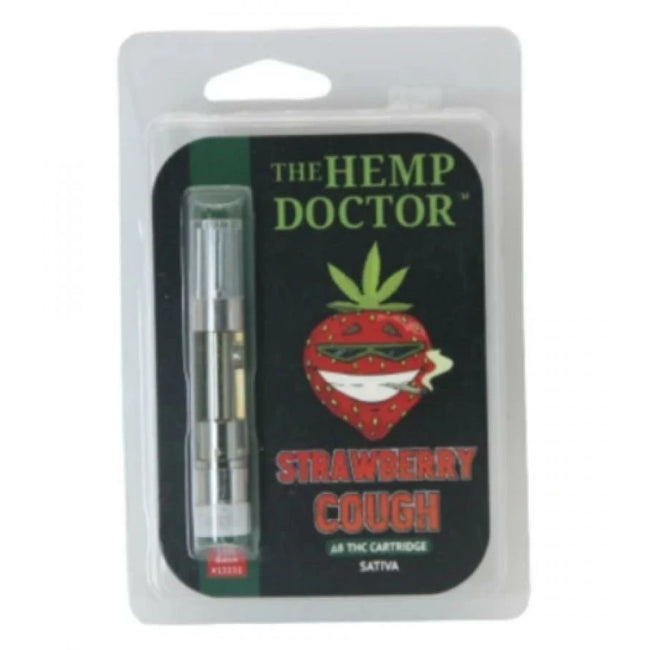 The Hemp Doctor Strawberry Cough 1g Delta 8 Cartridge Best Sales Price - Vape Cartridges